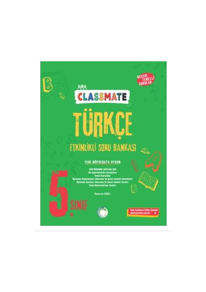 5. Sınıf Classmate Türkçe Etkinlikli Soru Bankası