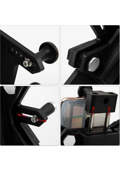 Motosiklet Telefon Tutucu Ayna Bağlantılı Titreşim Modüllü Ayarlanabilir 7.inc Kadar Uygun 1.kalite Telefon Tutucu modelleri