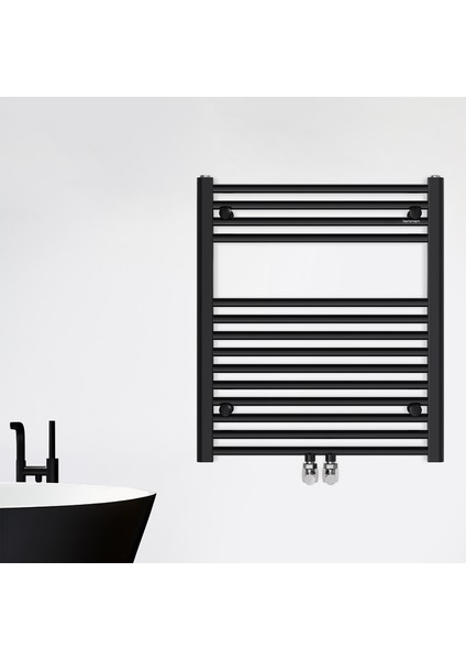 688X600MM Karbon Çelik Havlupan Siyah
