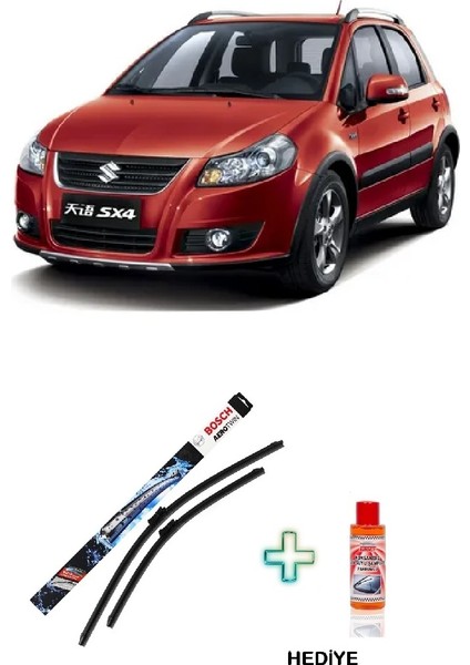 Suzukı Sx4 S-Cross Silecek (2007-2013) Bosch Aerotwin Serisi Silecek Takımı + Cam Şampuanı Hediyeli