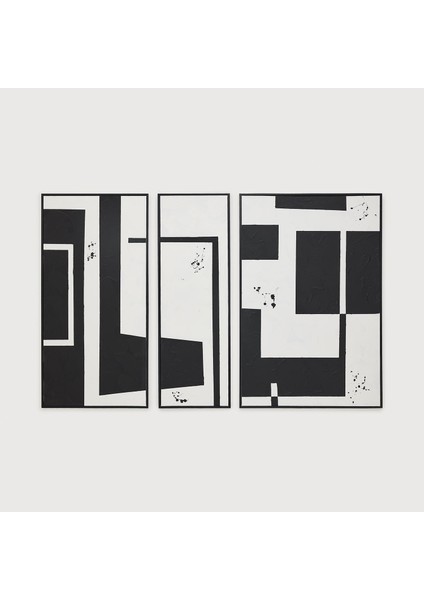 Muse 3 Parça Çerçeveli El Yapımı Tablo 225 x 150 cm