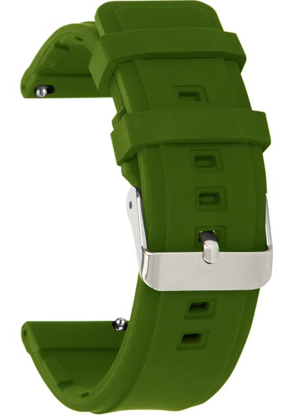 20MM Fossil-Welder-Casio-Seiko-Omega-Armani Saat Uyumlu Silikon Saat Kordonu MSLK20