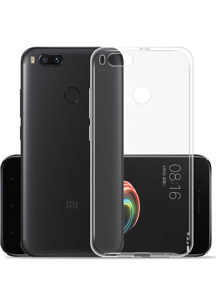 BTHM Store Xiaomi Mi 5x Kılıf Zore Süper Silikon Kapak-Renksiz