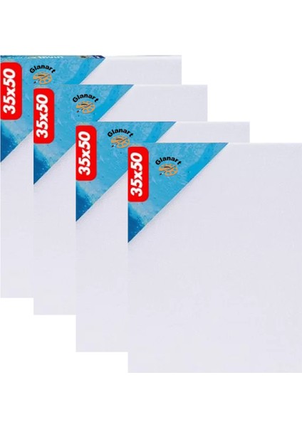 35X50 cm Prolüks Resim Tuvali 4 Adet ( Yağlı,guaj,akrilik ve Sulu Boya Için )