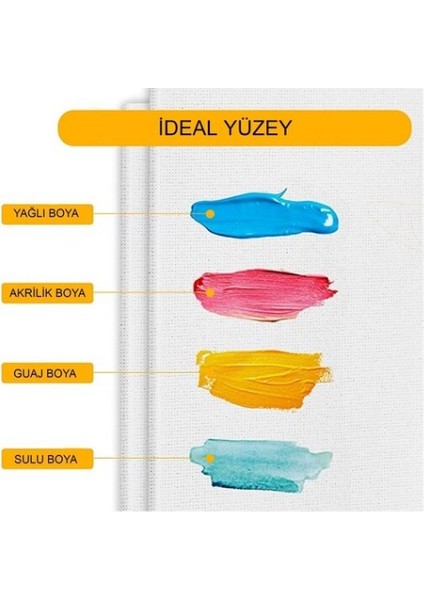 35X50 cm Prolüks Resim Tuvali 4 Adet ( Yağlı,guaj,akrilik ve Sulu Boya Için ) fiyatları