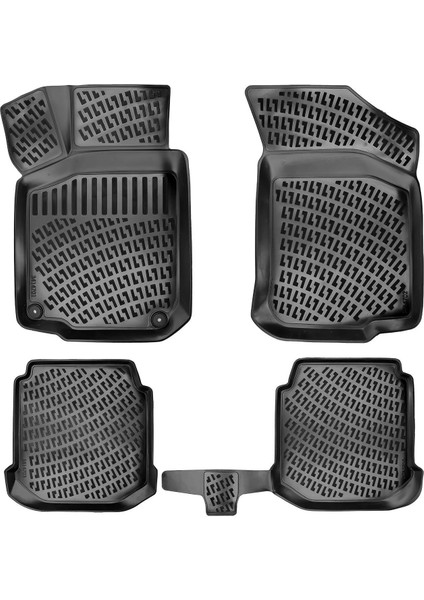 Rizline 3D Oto Paspas Siyah Renk Seat TOLEDO1998 - 2004 ile Uyumlu