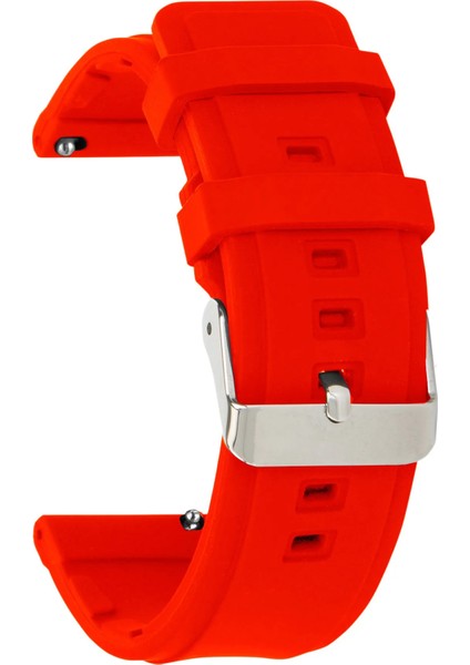 Xiaomi Mi Watch S1-S2 Yuvarlak Kasa Uyumlu 22MM Silikon Saat Kordonu Kayışı MSLK22