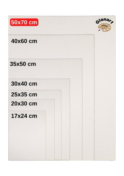 50X70 cm Prolüks Resim Tuvali 1 Adet ( Yağlı,guaj,akrilik ve Sulu Boya Için )