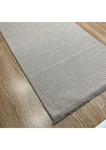 Vizon Rengi Kırçıllı Desen Halı - Konforlu & Yıkanabilir Kilim - Hoom Rugs Retro 6204