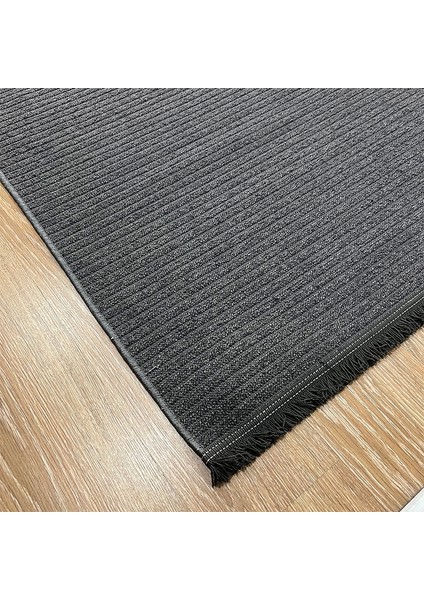 Hoom Rugs Retro 6204 A Antrasit Modern Yıkanabilir Halı