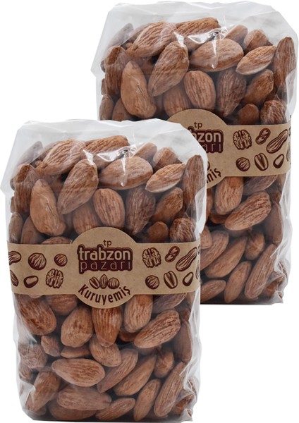 Trabzon Pazarı Yerli Kavrulmuş Badem İçi 2x250gr