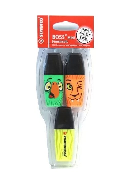 Boss Mini Heroes 3 Lü Set (Sarı-Yeşil-Turuncu)