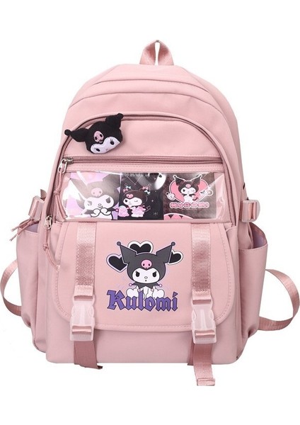 Yeni Erkek ve Kadın Sırt Çantası Büyük Kapasiteli Karikatür Çift Sırt Çantası Moda Kore Tarzı Kişilik Ortaokul Öğrencisi Okul Çantası (Yurt Dışından)