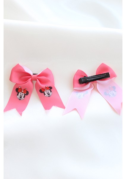 Arwenn Store Mini Mouse Kız Çocuk Fiyonklu Okul Tokası Kurdaleli Bebek Toka