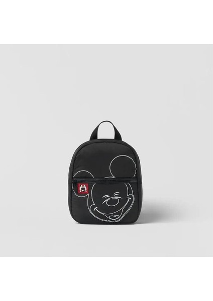 Siyah Mickey Sırt Çantaları Karikatür Moda Anaokulu Çocuk Okul Çantası Trendy Rahat Çocuk Çantası Çift Omuz Erkek Okul Çantası (Yurt Dışından)