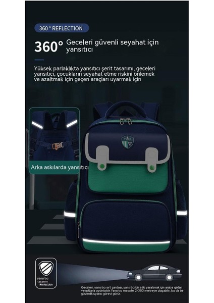 Okul Çantası Çocuk Okul Çantası 2023 Ilkokul Öğrencilerinin Yükünü Azaltmak Için Yeni Sırt Koruması 4-6. Sınıflar Için Okul Çantası Su Geçirmez ve Aşınmaya Dayanıklı Sırt Çantası (Yurt Dışından)