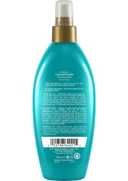 Locking+ Coconut Curls Bukle Belirginleştirici Saç Spreyi 177ml