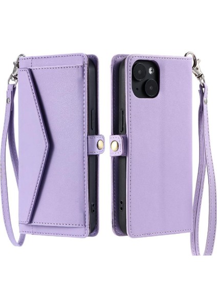 Cüzdan Crossbody Kılıf IPhone 13 Için Mini Kart Tutucu Cüzdan Kılıf Kadınlar Için (Yurt Dışından)