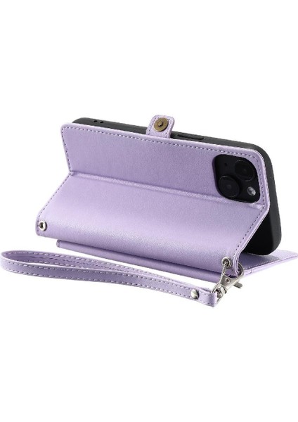 Cüzdan Crossbody Kılıf IPhone 13 Için Mini Kart Tutucu Cüzdan Kılıf Kadınlar Için (Yurt Dışından)