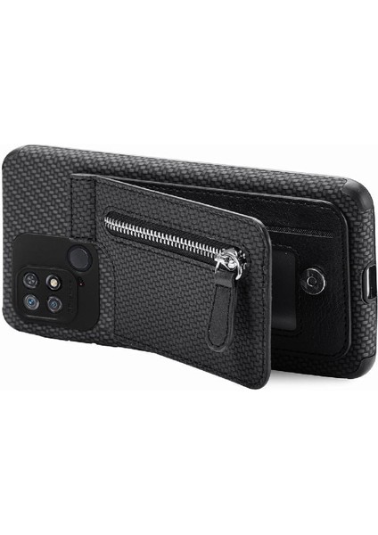 Xiaomi Redmi 10C Cüzdan Manyetik Araç Montaj Crad Yuvası Fermuar Standı (Yurt Dışından) modelleri