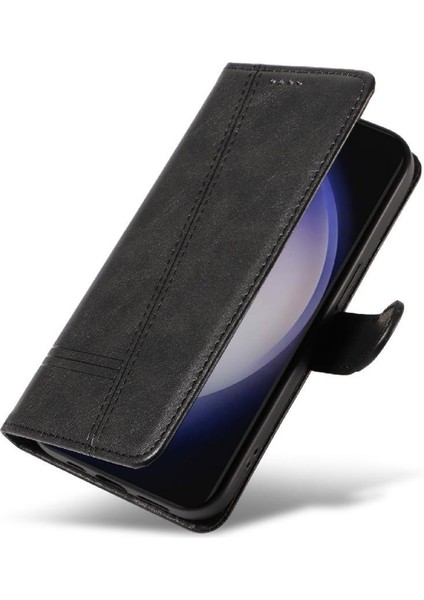 Samsung Galaxy S24 Artı Ayrılabilir Siyah Bilezik Preslenmiş Pu Için Filp Durumda (Yurt Dışından) modelleri