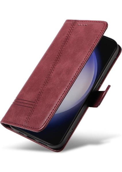 Samsung Galaxy S24 Ayrılabilir Siyah Bilezik Için Filp Durumda Preslenmiş Pu ile (Yurt Dışından) fırsatları