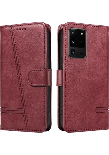 Samsung Galaxy S20 Ultra Cüzdan Telefon Kılıfı Için Kredi Kartı ile Filp Durumda (Yurt Dışından) modelleri