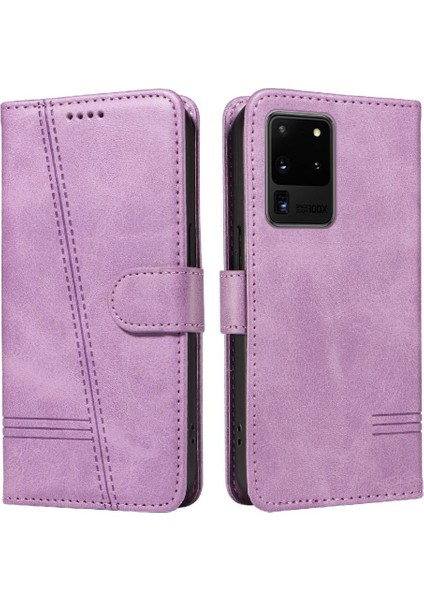 Samsung Galaxy S20 Ultra Cüzdan Telefon Kılıfı Için Kredi Kartı ile Filp Durumda (Yurt Dışından)