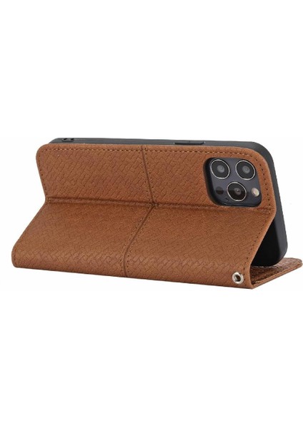 IPhone 16 Için Kılıf Pro Max Pu Deri Kapak Kredi Kartı Tutucu Flip Folio (Yurt Dışından)