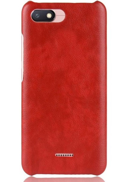 Xiaomi Redmi 6A Uyumluluk Lychee Desen Koruyucu Için Retro Kılıf (Yurt Dışından)