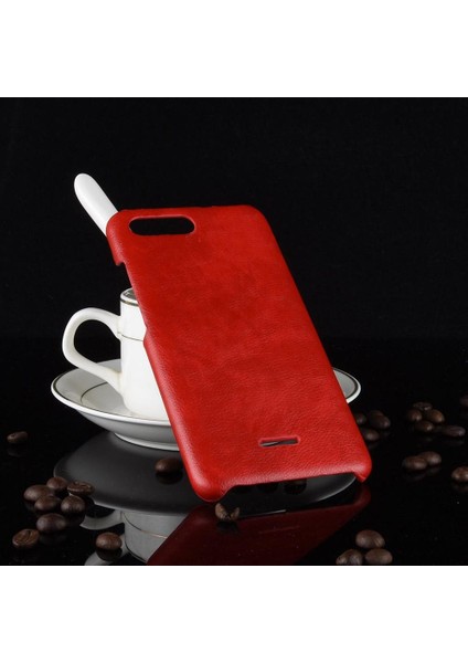 Xiaomi Redmi 6A Uyumluluk Lychee Desen Koruyucu Için Retro Kılıf (Yurt Dışından)