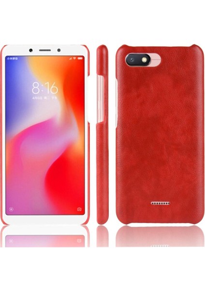 Xiaomi Redmi 6A Uyumluluk Lychee Desen Koruyucu Için Retro Kılıf (Yurt Dışından)