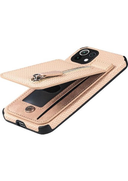 Xiaomi 11 Lite Için Kılıf Standı Crad Yuvası Cüzdan Manyetik Araç Montaj Fermuar (Yurt Dışından) fiyatları