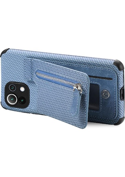 Xiaomi 11 Lite Için Kılıf Standı Crad Yuvası Cüzdan Manyetik Araç Montaj Fermuar (Yurt Dışından) fiyatları