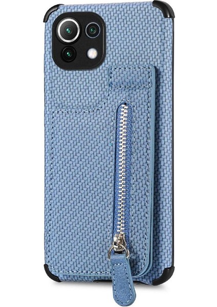 Xiaomi 11 Lite Için Kılıf Standı Crad Yuvası Cüzdan Manyetik Araç Montaj Fermuar (Yurt Dışından) fırsatları
