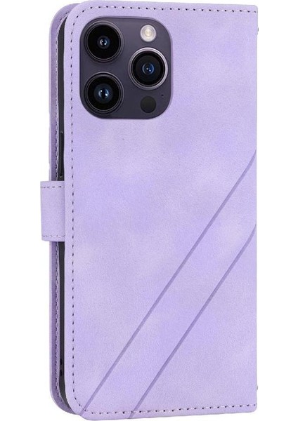 IPhone 16 Için Filp Durumda Pro Max Kickstand Bilek Kayışı El Cüzdan Kredi (Yurt Dışından)