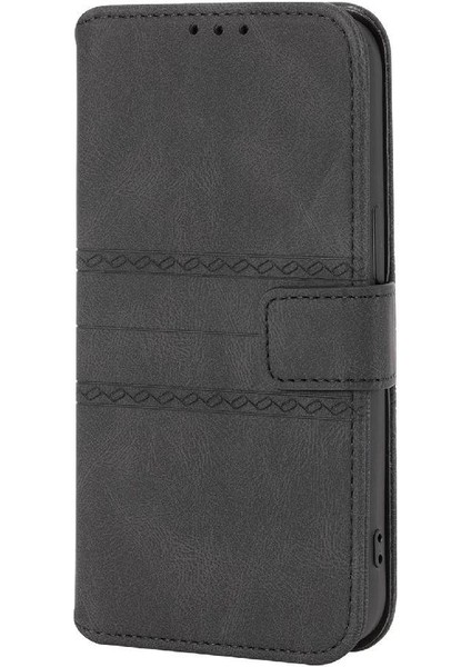 IPhone 16 Için Flip Case Pro Max Manyetik Kapatma Kickstand Cüzdan Kılıf Pu (Yurt Dışından)