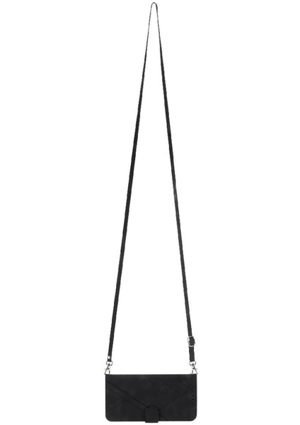 IPhone 16 Için Filp Durumda Pro Max Kickstand Pu Deri Kayış Kredi Kartı (Yurt Dışından)