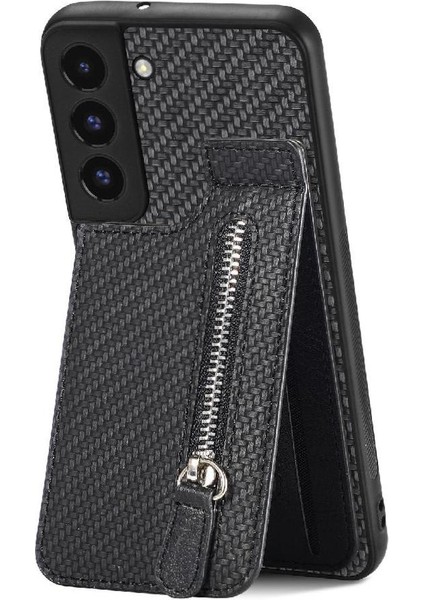 Samsung Galaxy S22 Cüzdan Fermuar Standı Manyetik Araç Montaj Crad (Yurt Dışından)
