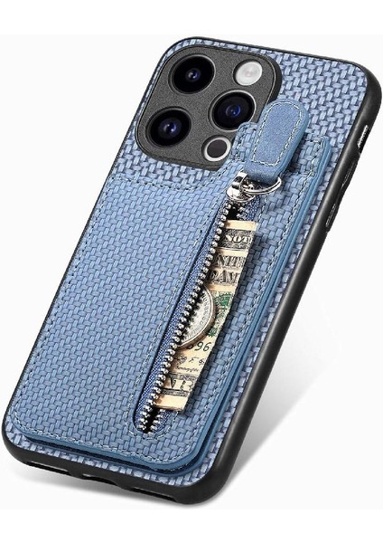 IPhone 15 Için Kılıf Pro Fermuar Cüzdan Manyetik Araç Montaj Crad Yuvası Standı (Yurt Dışından) fırsatları