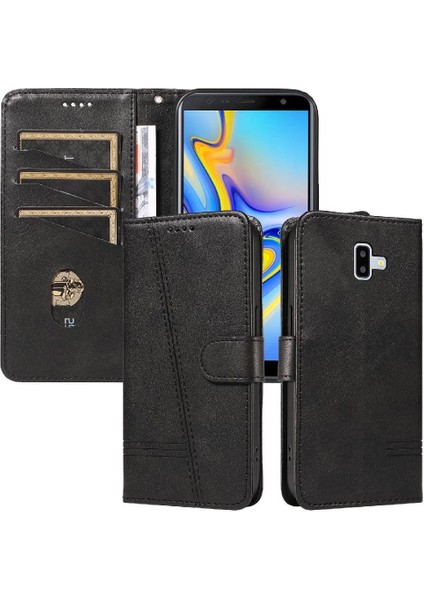 Samsung Galaxy J6 Artı Kredi Kartı Yuvası ile Pu Durumda Basılmış Durumda (Yurt Dışından)