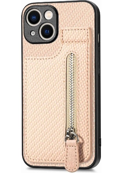 IPhone 15 Için Kılıf Standı Crad Yuvası Manyetik Araç Montaj Fermuar Cüzdan (Yurt Dışından) modelleri
