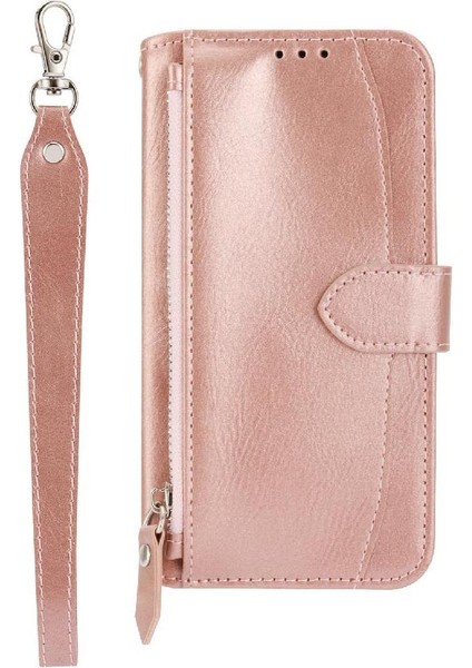 IPhone 16 Için Flip Case Pro Max Kart Tutucu Manyetik Kapatma Kickstand Pu (Yurt Dışından)