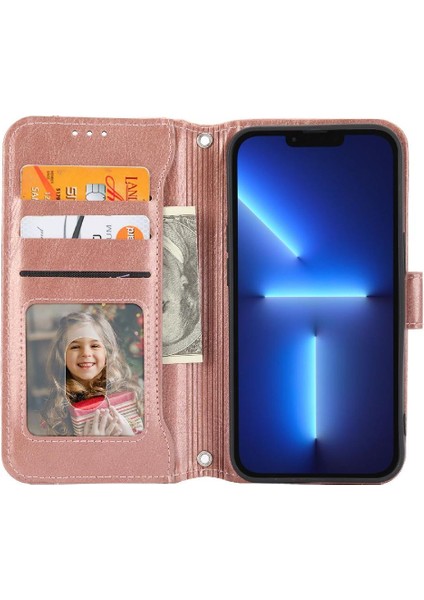 IPhone 16 Için Flip Case Pro Max Kart Tutucu Manyetik Kapatma Kickstand Pu (Yurt Dışından)