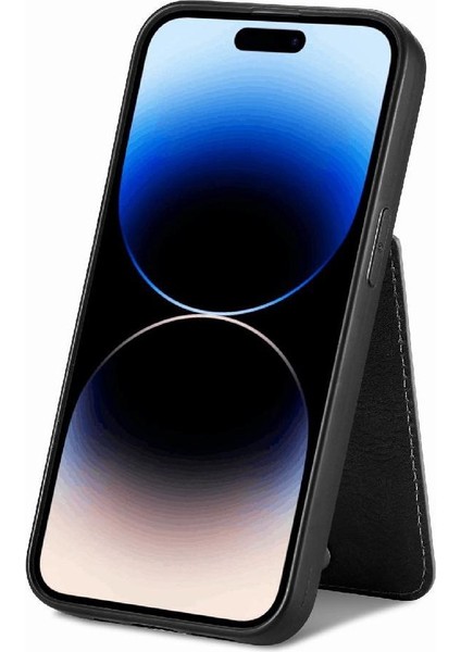 IPhone 14 Için Kılıf Pro Standı Manyetik Araç Montaj Fermuar Crad Yuvası Cüzdan (Yurt Dışından) modelleri