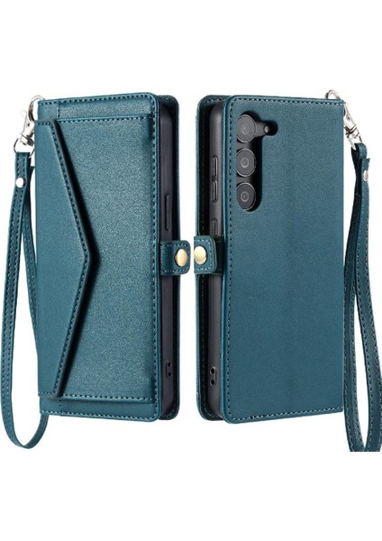 Samsung Galaxy S22 Artı Kart Tutucu Fermuar Faturaları Için Cüzdan Crossbody Durumda (Yurt Dışından)