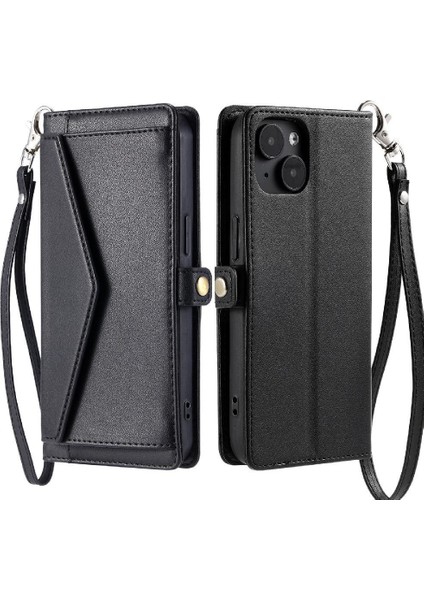 Cüzdan Crossbody Kılıf IPhone 13 Için Mini Kart Tutucu Cüzdan Kılıf Kadınlar Için (Yurt Dışından)