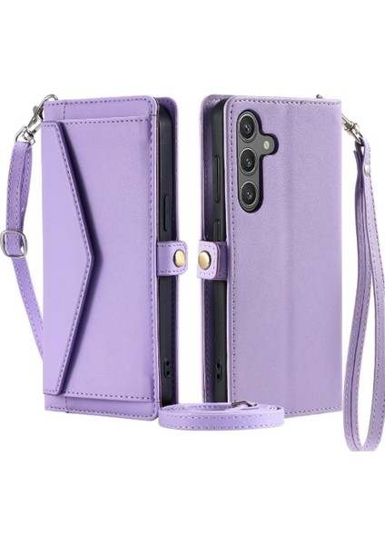 Samsung Galaxy A34 5g Rfıd Engelleme Cüzdan Kılıf Için Cüzdan Crossbody Kılıf (Yurt Dışından)
