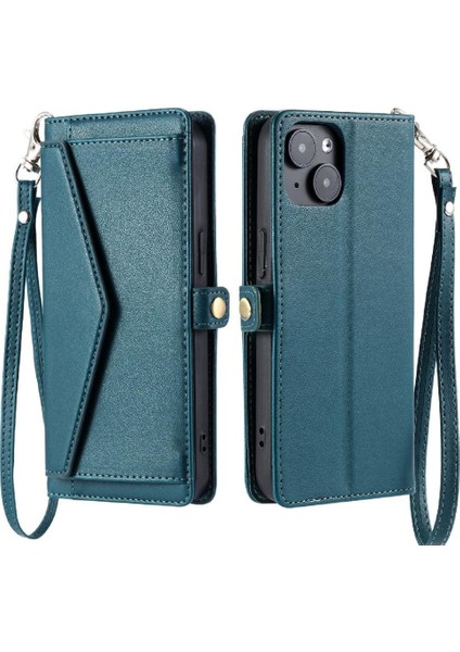 Cüzdan Crossbody Kılıf IPhone 13 Için Mini Kart Tutucu Cüzdan Kılıf Kadınlar Için (Yurt Dışından)