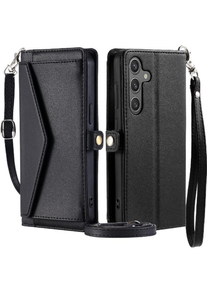 Kadınlar Için Cüzdan Crossbody Kılıf Samsung Galaxy S24 Cüzdan Kılıf Kart (Yurt Dışından)